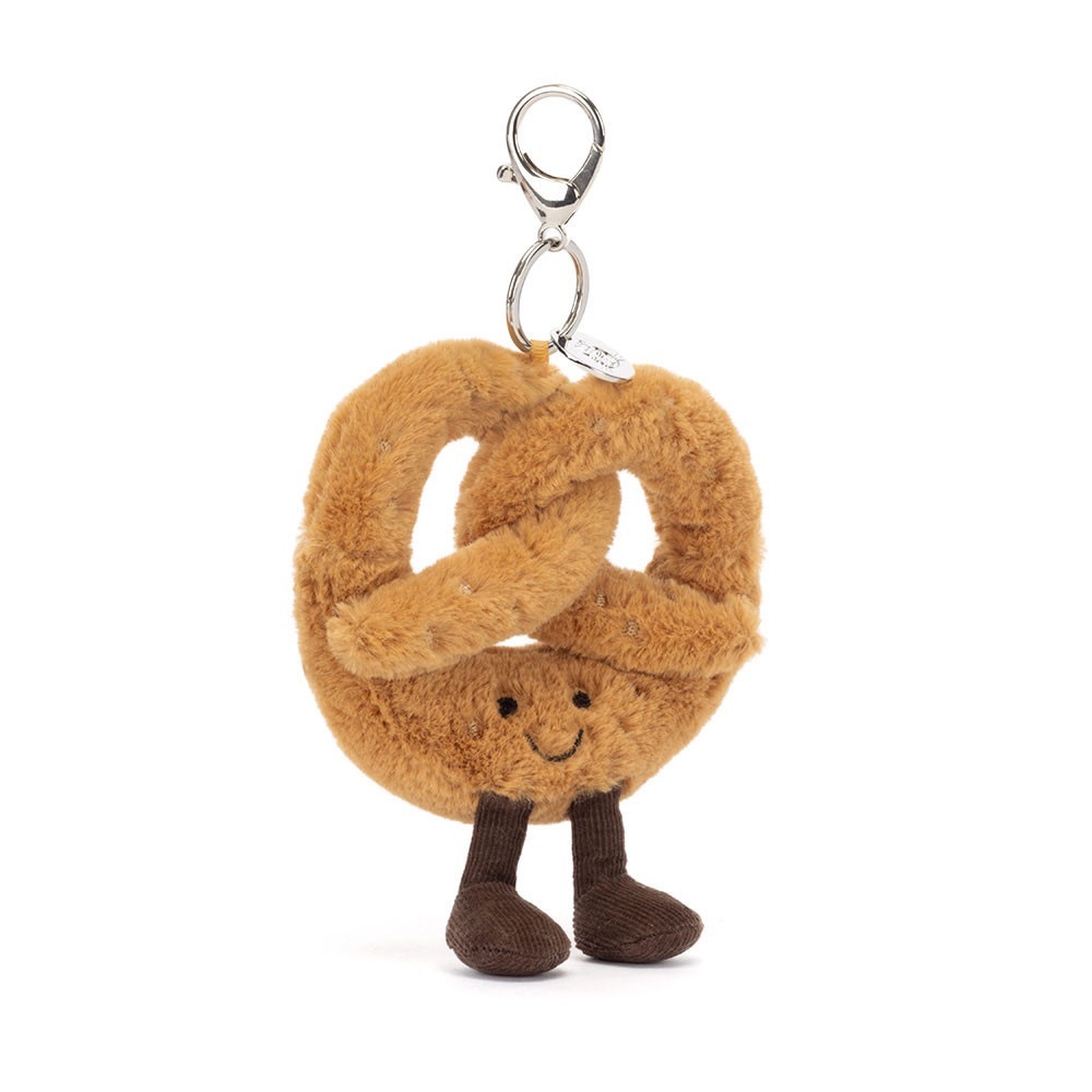 🥨 Jellycat Amuseable Pretzel Bag Charm Keychain Jellycat Pretzel Authentic